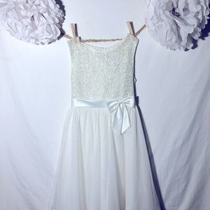 Rare Editions White Special Occasion Dress